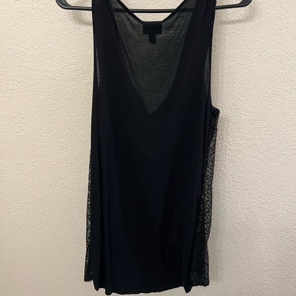 Wassio Black Sequins Sleeveless Top (Size Large) - Picture 2 of 3